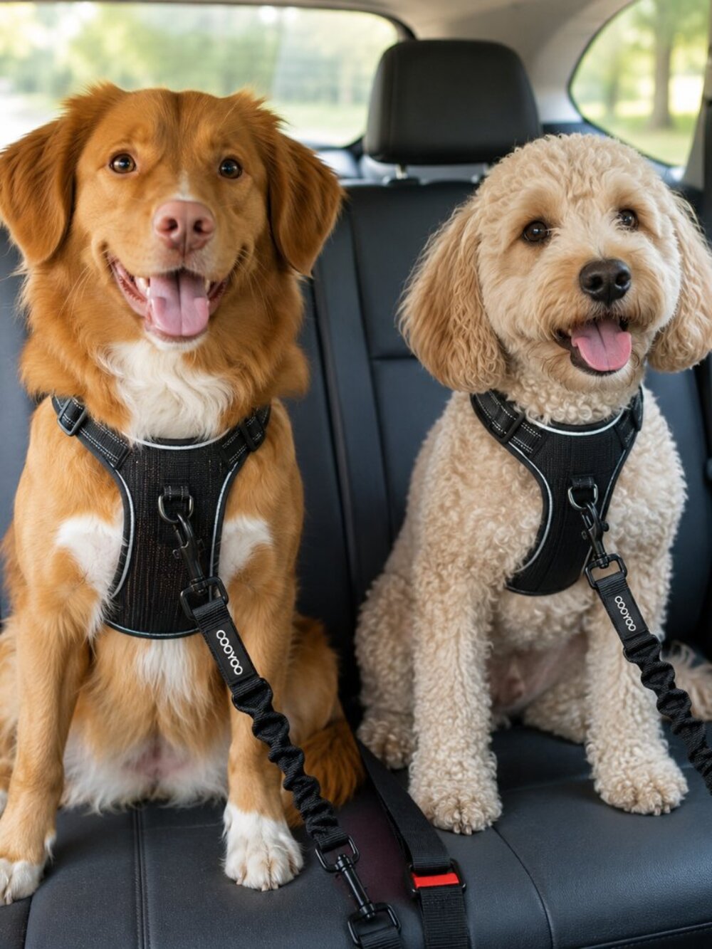 COOYOO Dog Restraint Seat Belts